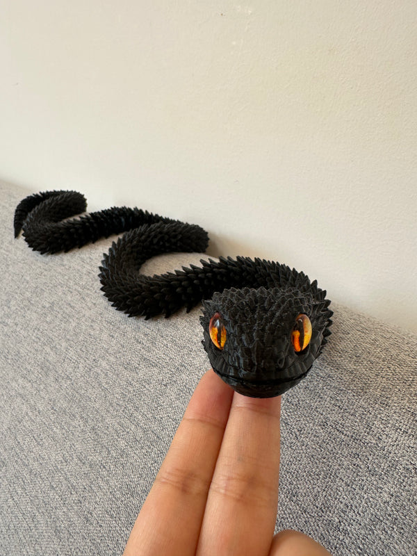 Silk Black Articulated Viper